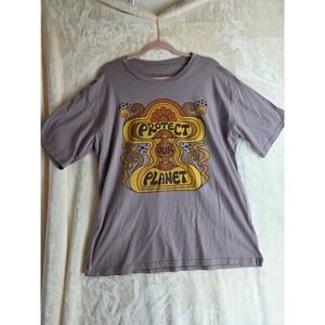 Desert Dreamer Protect Our Planet Graphic T Shirt XXL Purple Cotton‎ Blend